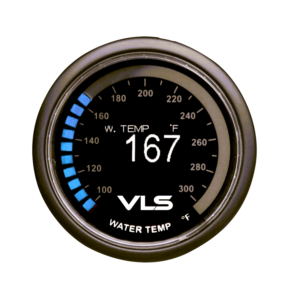 Revel VLS OLED Water Temperature Gauge - Universal - Dirty Racing Products