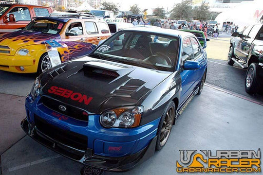 Seibon Carbon Fiber CW Style Front Lip - Subaru WRX 2004-2005 / STI 2004-2005 - Dirty Racing Products