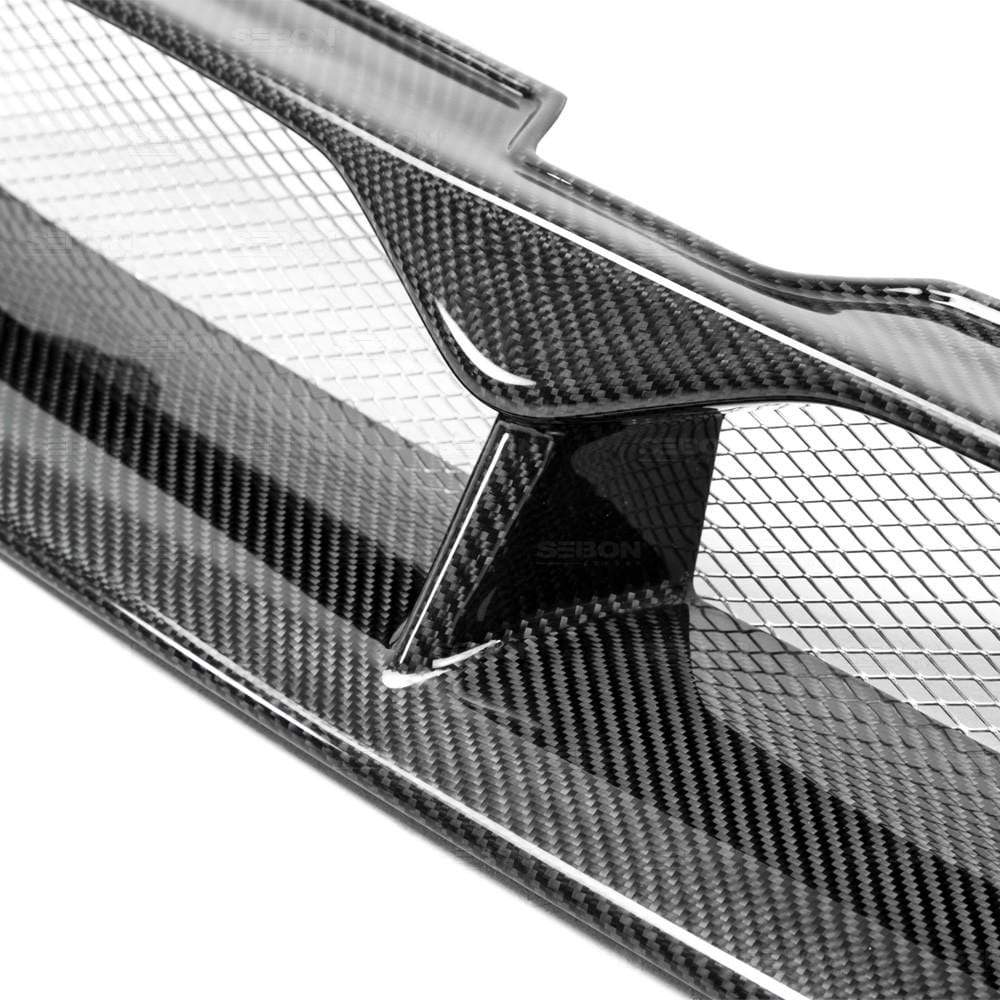 Seibon Carbon Fiber CW Style Grille - Subaru WRX 2002-2003 - Dirty Racing Products