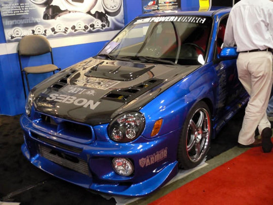 Seibon Carbon Fiber CW Style Hood - Subaru WRX 2002-2003 - Dirty Racing Products