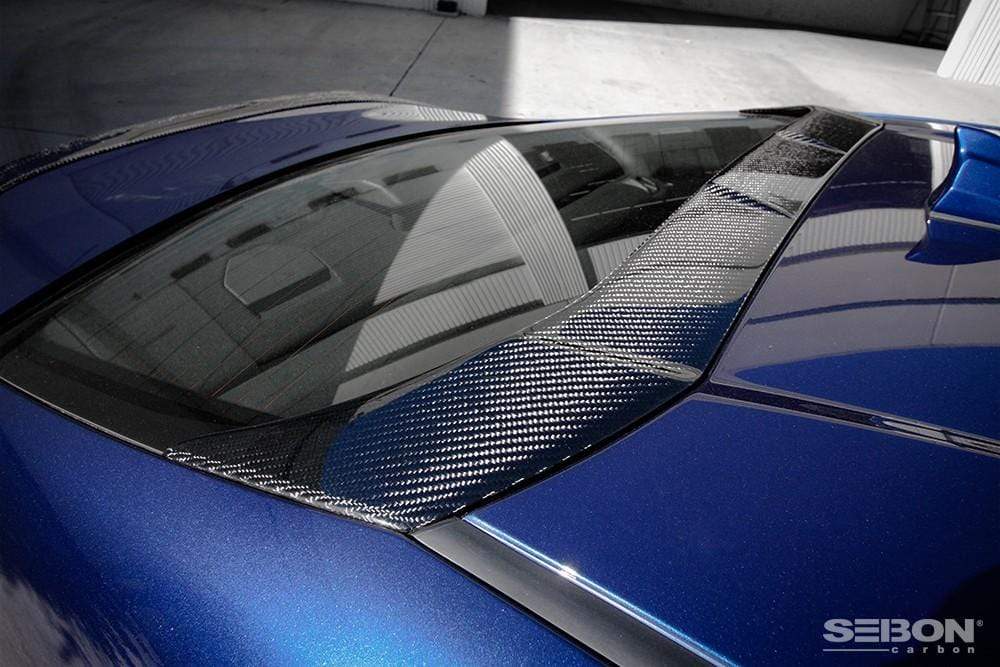 Seibon Carbon Fiber Rear Fin Spoiler - Scion FR-S 2013-2014 / Subaru BRZ 2013-2014 - Dirty Racing Products
