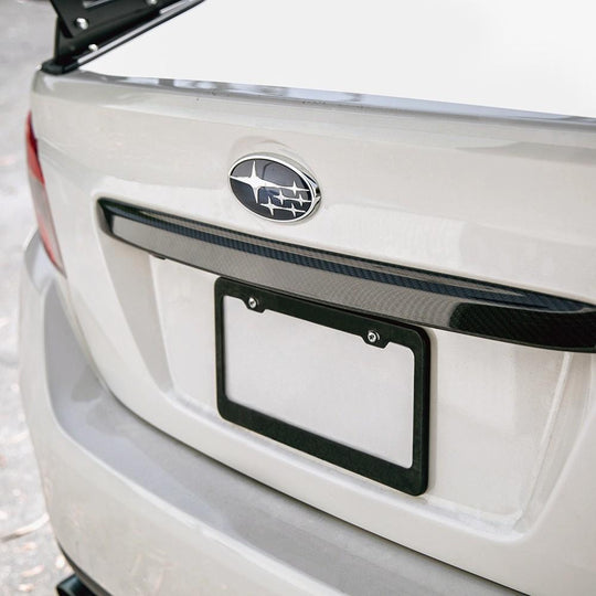 Seibon Carbon Fiber Trunk Garnish - Subaru WRX / STI 2015+ - Dirty Racing Products