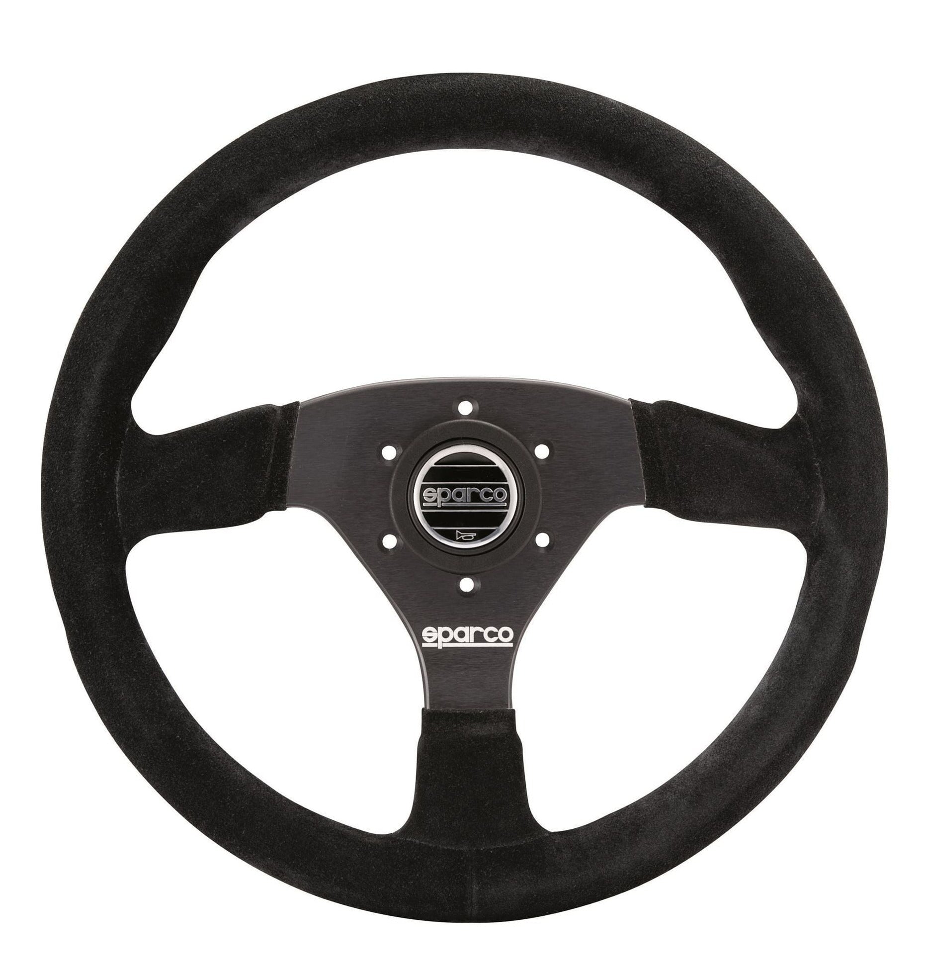 Sparco Steering Wheel 383 Black Suede - Universal - Dirty Racing Products