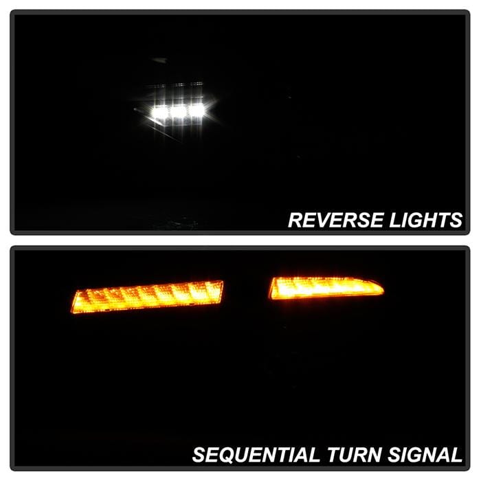 Spyder LED Tail Lights Sequential Signal Black Subaru WRX 2008-2014 Hatch - Dirty Racing Products