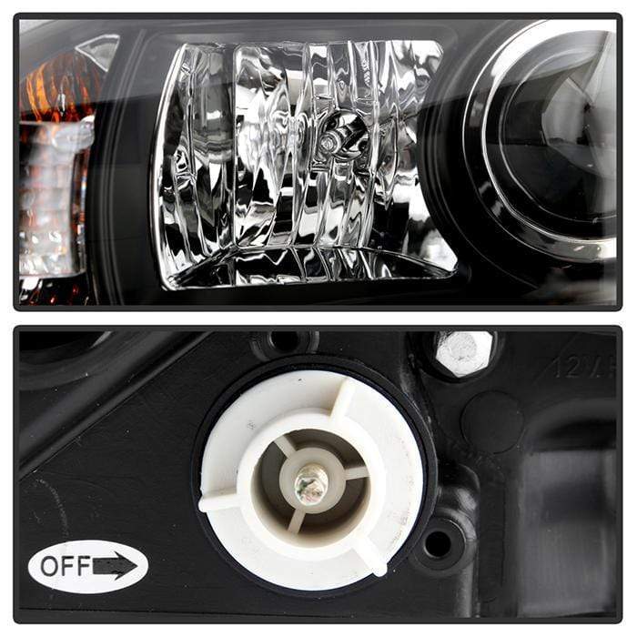 Spyder Signature Projector Headlights Light Bar DRL Black Subaru WRX 2006-2007 - Dirty Racing Products