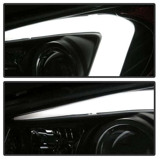 Spyder Signature Projector Headlights Light Bar DRL Black Subaru WRX 2006-2007 - Dirty Racing Products