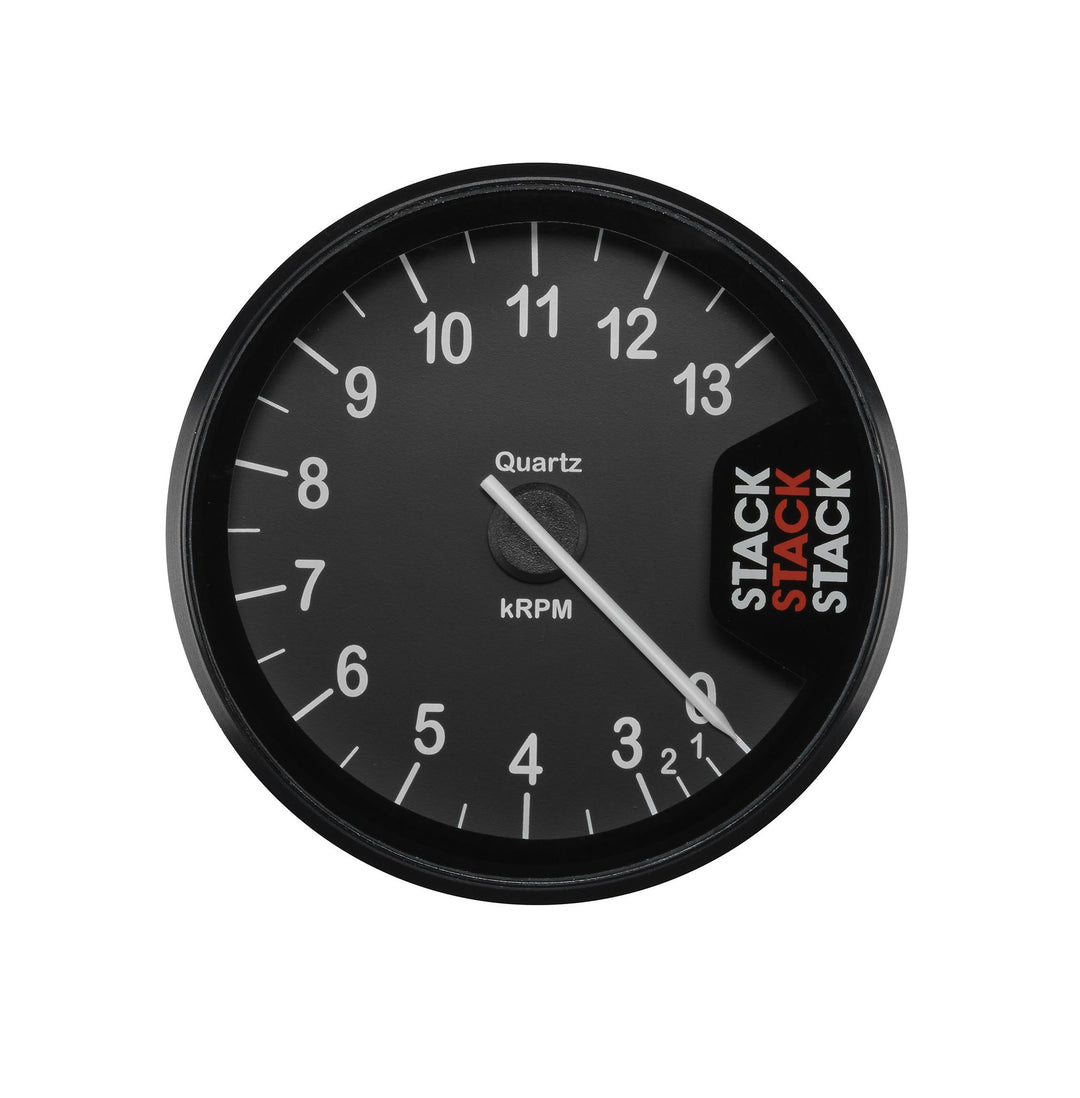 AutoMeter Stack Clubman Tachometer 80mm 0-3-13K RPM - Black - Dirty Racing Products