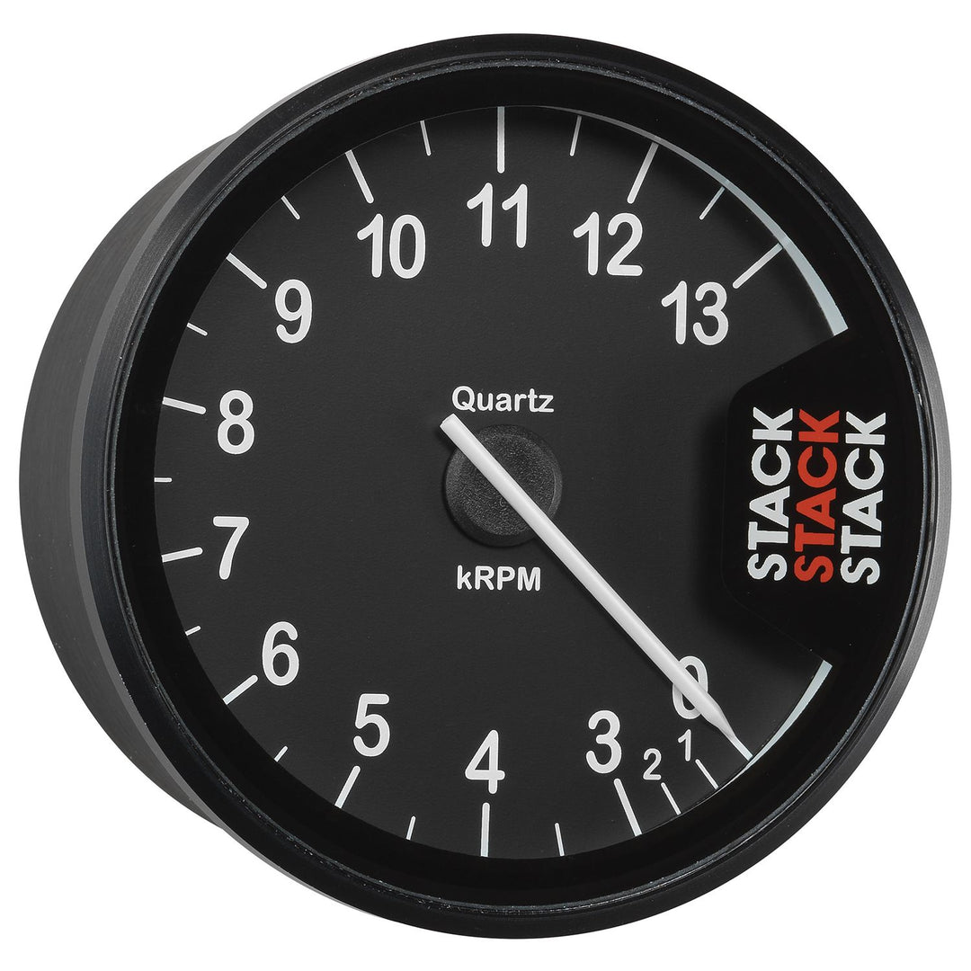 AutoMeter Stack Clubman Tachometer 80mm 0-3-13K RPM - Black - Dirty Racing Products