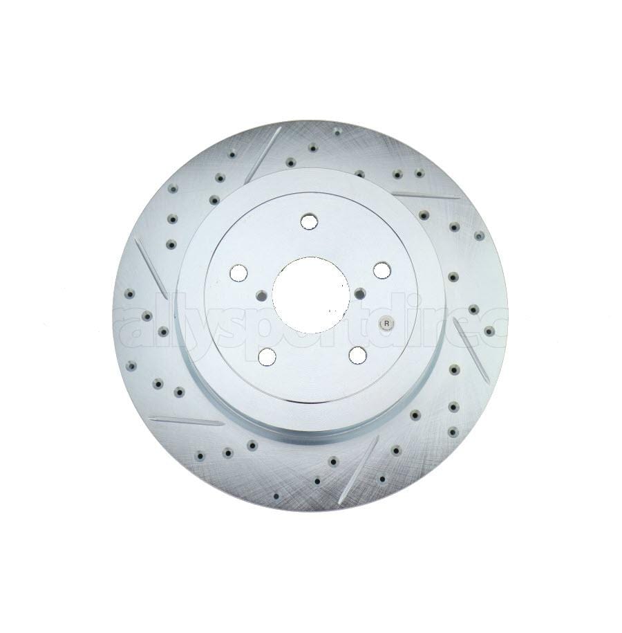 Stoptech C-Tek Sport Drilled and Slotted Rotor Single Rear Right Subaru STI 2005-2007 - Dirty Racing Products