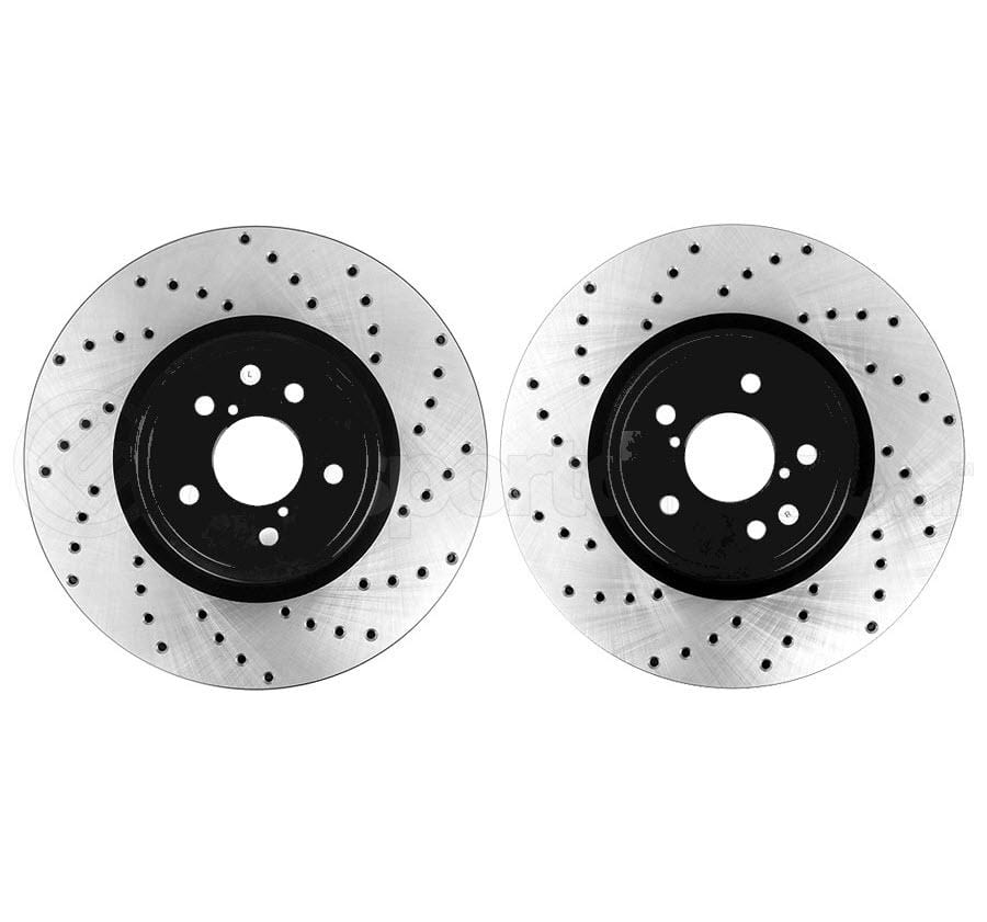 StopTech Drilled Rotor Front Pair Subaru Legacy GT 2005-2014 / Outback 2010-2014 / Forester 2014-2018 - Dirty Racing Products