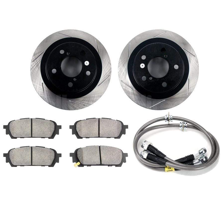 StopTech Rear Slotted Sport Brake Kit Subaru WRX 2002-2005 / Saab 9-2X 2005-2006 - Dirty Racing Products