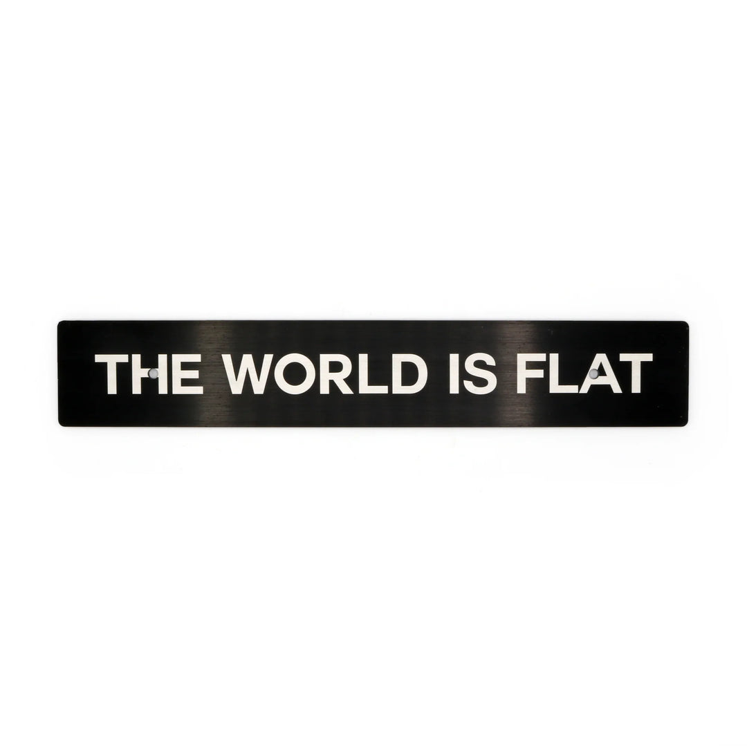 Billetworkz "THE WORLD IS FLAT" Plate Delete - Dirty Racing Products