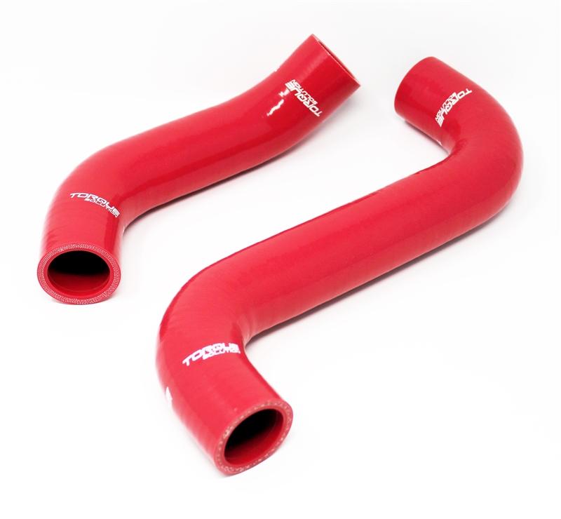 Torque Solution Silicone Radiator Hose Kit (Red): Subaru WRX 02-07 / STI 04-07 - Dirty Racing Products