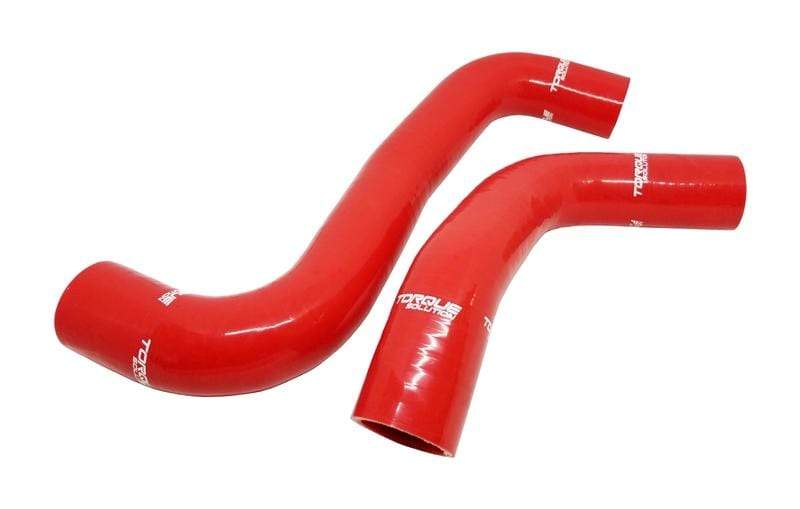 Torque Solution Silicone Radiator Hose Kit (Red): Subaru WRX 08-14 / STI 08-18 / Forester XT 09-13 - Dirty Racing Products