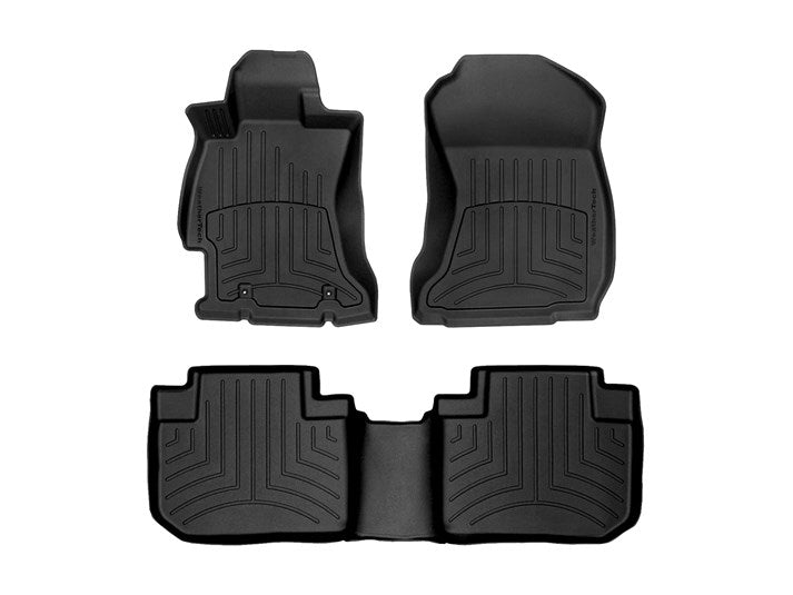 WeatherTech Front & Rear FloorLiner Black Subaru Forester 2014+ - Dirty Racing Products