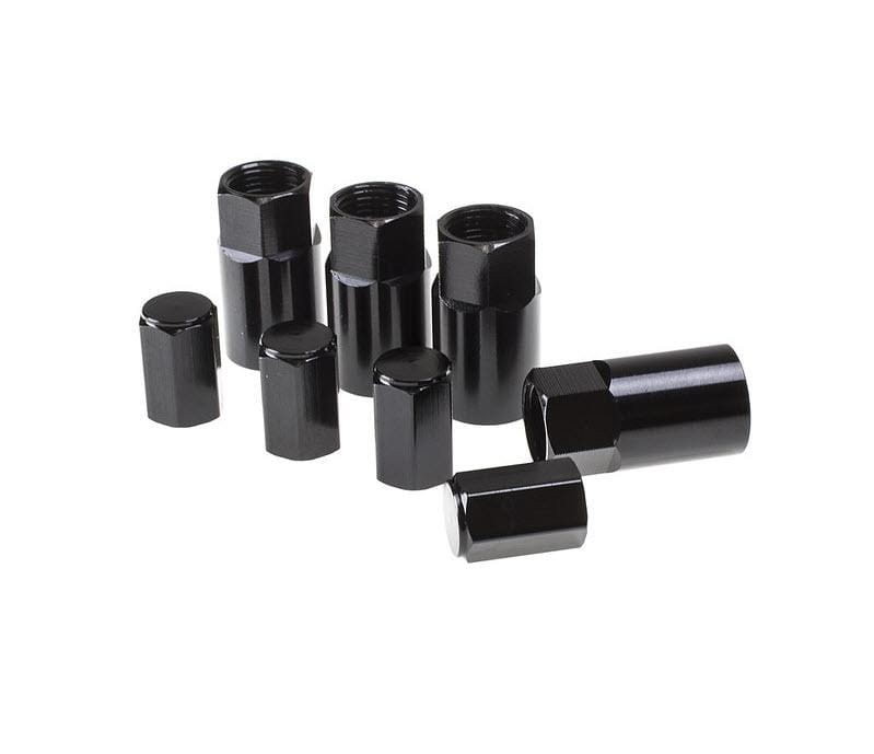 Wheelmate Aluminum T.P.M.S. Valve Stem Cover Anodized Black - Dirty Racing Products